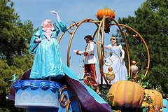 Fairy Godmother & Cinderella float