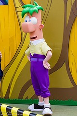 Ferb (Daily near the exit to the Muppets movie)
