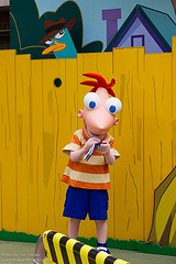 Phineas (Daily near the exit to the Muppets movie)