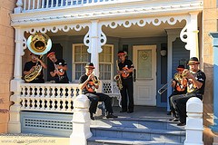 HKDL Disneyland Band dressed for Halloween