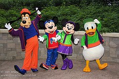 Fantasyland - Mickey, Minnie, Donald and Goofy